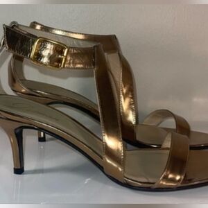 Delman Bronze Strappy Heels